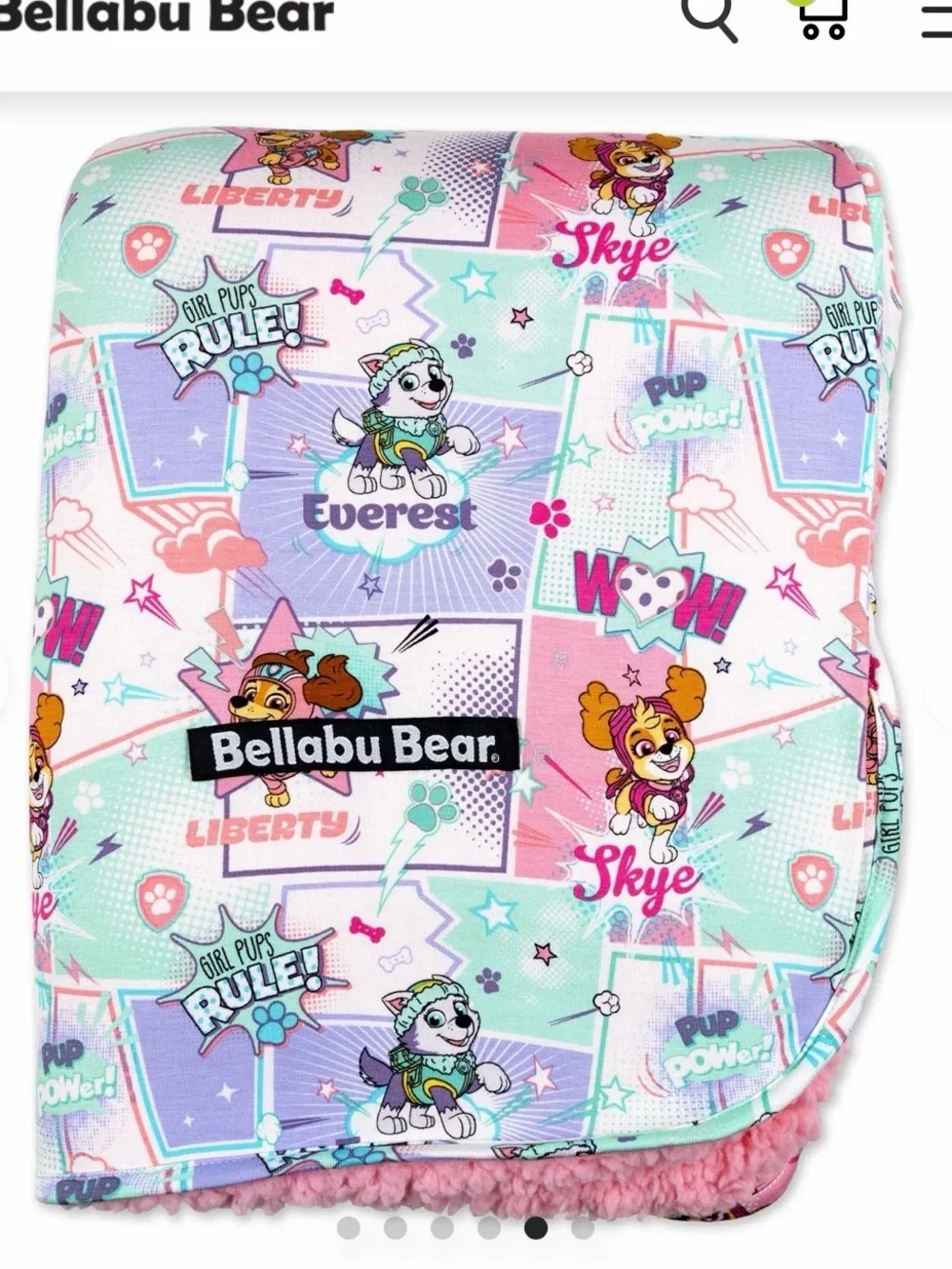 Like New Paw Patrol Comic Girl Pups Blanket